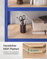 SONGMICS Schwerlastregal GLR050Q01 blau 100,0 x 50,0 x 200,0 cm