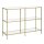 VASAGLE Konsolentisch rechteckig Glas gold 100,0 x 30,0 x 73,0 cm, 1 St.