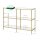 VASAGLE Konsolentisch rechteckig Glas gold 100,0 x 30,0 x 73,0 cm, 1 St.
