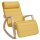 SONGMICS Schaukelstuhl gelb braun Stoff 67,0 x 121,5 x 84,0 cm, 1 St.