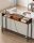 VASAGLE Konsolentisch rechteckig Spanplatte braun 120,0 x 25,0 x 81,0 cm, 1 St.