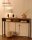 VASAGLE Konsolentisch rechteckig Spanplatte braun 120,0 x 25,0 x 81,0 cm, 1 St.