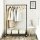 SONGMICS Rollgarderobe schwarz Metall 100,0 x 163,0 cm, 1 St.