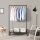 SONGMICS Rollgarderobe schwarz Metall 100,0 x 163,0 cm, 1 St.