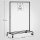 SONGMICS Rollgarderobe schwarz Metall 100,0 x 163,0 cm, 1 St.