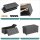 SONGMICS Sitztruhe LSF16GYZ dunkelgrau Stoff 76,0 cm
