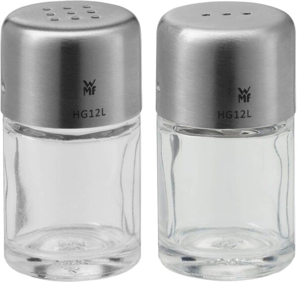 WMF Salz- und Pfefferstreuer Bel Gusto transparent/silber 2-tlg., 1 Set