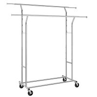 SONGMICS Rollgarderobe HSR12SV1 schwarz Metall 129,0 -...
