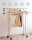 SONGMICS Rollgarderobe HSR12SV1 schwarz Metall 129,0 - 169,0 x 148,0 - 172,0 cm, 1 St.