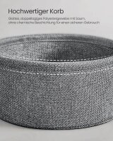 VASAGLE Beistelltisch rund Spanplatte dunkelgrau 45,0 x 45,0 x 50,0 cm, 1 St.