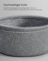 VASAGLE Beistelltisch rund Spanplatte schwarz, grau 45,0 x 45,0 x 50,0 cm, 1 St.