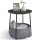 VASAGLE Beistelltisch rund Spanplatte schwarz, grau 45,0 x 45,0 x 50,0 cm, 1 St.