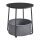 VASAGLE Beistelltisch rund Spanplatte schwarz, grau 45,0 x 45,0 x 50,0 cm, 1 St.