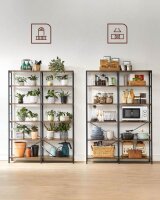 VASAGLE Bücherregal braun, schwarz 120,0 x 30,0 x 170,0 cm, 1 St.