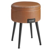 VASAGLE Wohnzimmer-Hocker mit Stauraum LOM005K01 braun...