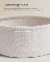 VASAGLE Beistelltisch rund Spanplatte creme 45,0 x 45,0 x 50,0 cm, 1 St.