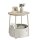 VASAGLE Beistelltisch rund Spanplatte creme 45,0 x 45,0 x 50,0 cm, 1 St.