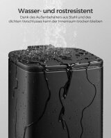 SONGMICS Mülleimer 8,0 l schwarz, 1 St.