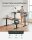 SONGMICS elektrisch höhenverstellbarer Schreibtisch braun rechteckig, C-Fuß-Gestell schwarz 160,0 x 60,0 cm