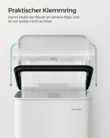 SONGMICS Mülleimer 40,0 l weiß, 1 St.