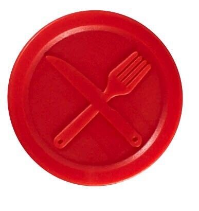 WOLF & APPENZELLER Wertchips Essen rot, 100 St.