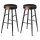 VASAGLE Barhocker LBC090B01 schwarz Kunstleder, 2 St.