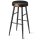 VASAGLE Barhocker LBC090B01 schwarz Kunstleder, 2 St.