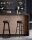 VASAGLE Barhocker LBC090B01 schwarz Kunstleder, 2 St.