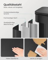SONGMICS Mülleimer 40,0 l schwarz, 1 St.