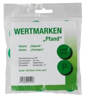 WOLF & APPENZELLER Wertchips Pfand grün, 100 St.