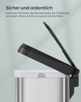 SONGMICS Mülleimer 68,0 l edelstahl, 1 St.