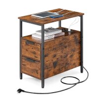 VASAGLE Beistelltisch rechteckig Spanplatte braun 35,0 x...