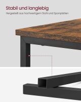 VASAGLE Beistelltisch rechteckig Spanplatte braun 35,0 x 60,0 x 61,0 cm, 1 St.