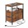 VASAGLE Beistelltisch rechteckig Spanplatte braun 35,0 x 60,0 x 61,0 cm, 1 St.