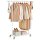 SONGMICS Rollgarderobe weiß Metall 92,0 - 132,0 x 160,0 cm, 1 St.