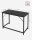VASAGLE Schreibtisch schwarz rechteckig, 4-Fuß-Gestell schwarz 100,0 x 50,0 cm