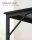 VASAGLE Schreibtisch schwarz rechteckig, 4-Fuß-Gestell schwarz 100,0 x 50,0 cm