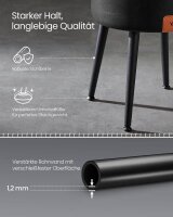 VASAGLE Wohnzimmer-Hocker mit Stauraum LOM005B01 schwarz Kunstleder, 1 St.