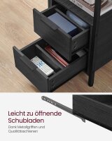 VASAGLE Beistelltisch rechteckig Spanplatte anthrazit 35,0 x 60,0 x 61,0 cm, 1 St.