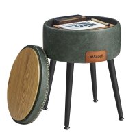 VASAGLE Wohnzimmer-Hocker mit Stauraum LOM005C01...