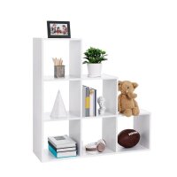 VASAGLE Bücherregal weiß 97,5 x 29,0 x 97,5...