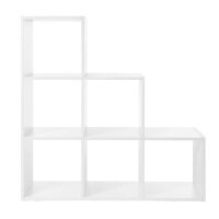 VASAGLE Bücherregal weiß 97,5 x 29,0 x 97,5 cm, 1 St.