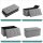 SONGMICS Sitztruhe LSF47G helllgrau Stoff 76,0 cm
