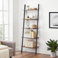 VASAGLE Bücherregal braun, schwarz 64,0 x 34,0 x 186,0 cm, 1 St.