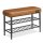 VASAGLE Sitzbank LSB054K01 karamellbraun Kunstleder 80,0 cm