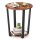VASAGLE Beistelltisch rund Spanplatte braun 50,0 x 50,0 x 57,0 cm, 1 St.