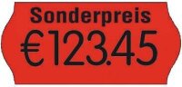 PrinterLabels AS Preisetiketten leuchtrot permanent 26,0...