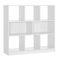 VASAGLE Bücherregal weiß 97,5 x 30,0 x 100,0...