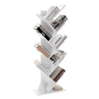 VASAGLE Bücherregal weiß 50,0 x 25,0 x 141,5...