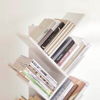 VASAGLE Bücherregal weiß 50,0 x 25,0 x 141,5 cm, 1 St.